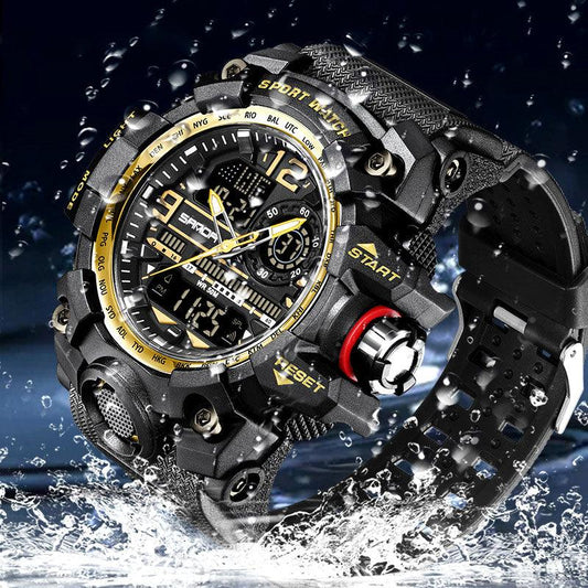 ⌚ 60% OFF NOW! 💦 Men's Multifunctional Waterproof Luminous Watch – 50M, Shockproof & Night Vision 🌃