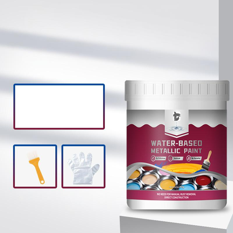 ⏳Time-Limited Special⏰Rust Converter Metallic Paint – One coat stops rust, no sanding, no fumes. Dries to a sleek metal finish. Perfect for garden tools & gates. 🔨🛡️
