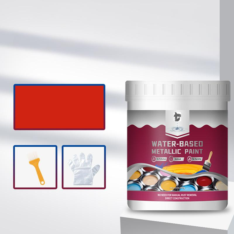 ⏳Time-Limited Special⏰Rust Converter Metallic Paint – One coat stops rust, no sanding, no fumes. Dries to a sleek metal finish. Perfect for garden tools & gates. 🔨🛡️