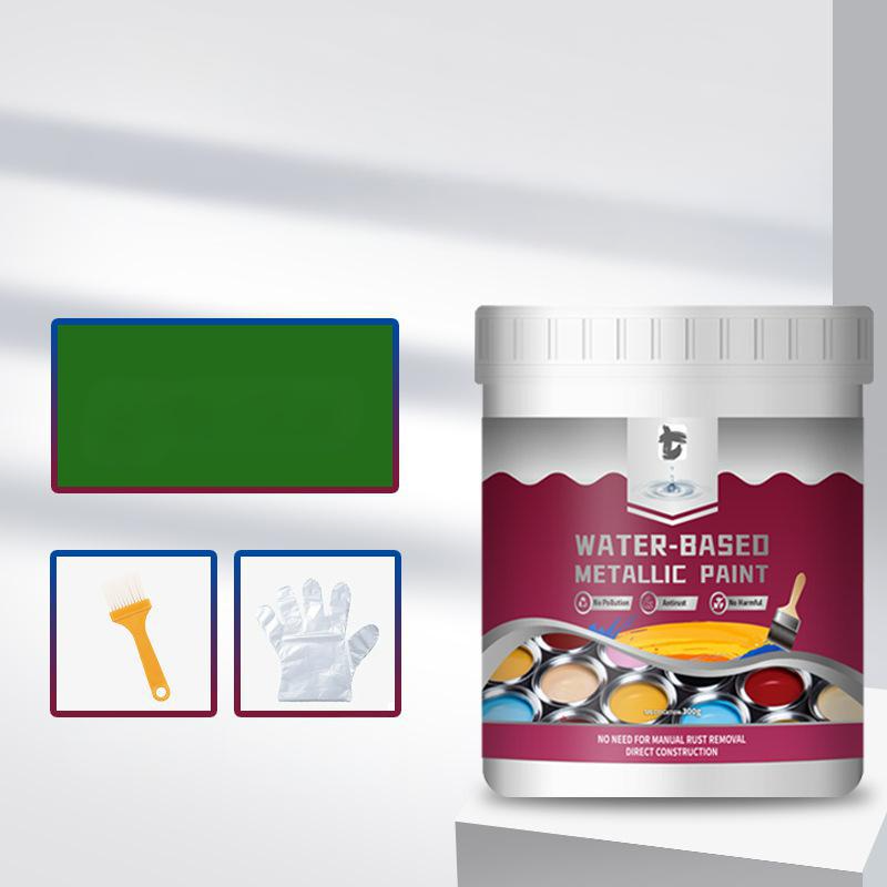 ⏳Time-Limited Special⏰Rust Converter Metallic Paint – One coat stops rust, no sanding, no fumes. Dries to a sleek metal finish. Perfect for garden tools & gates. 🔨🛡️