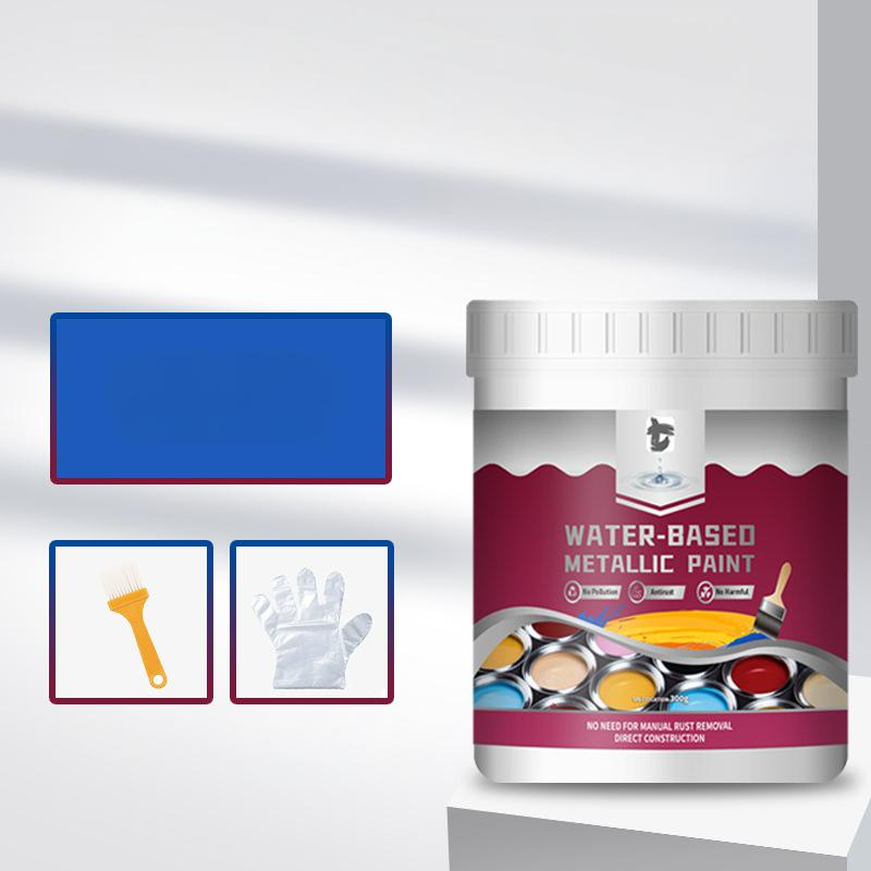 ⏳Time-Limited Special⏰Rust Converter Metallic Paint – One coat stops rust, no sanding, no fumes. Dries to a sleek metal finish. Perfect for garden tools & gates. 🔨🛡️