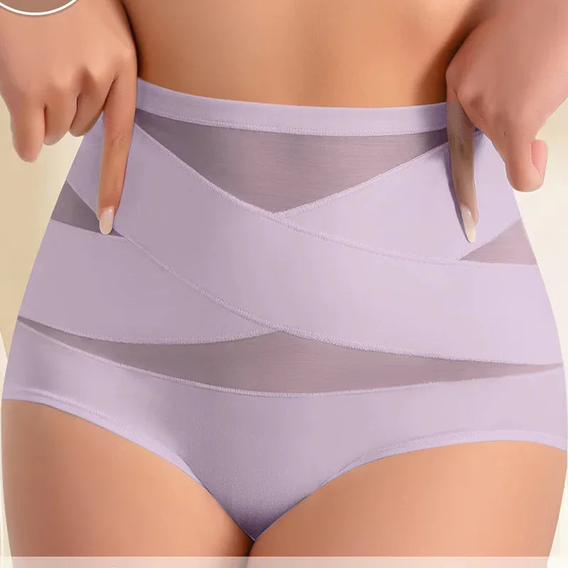 🌸 Last day – Buy 1, get 2 packs ✨ Plus-size high-waisted tummy-shaping crisscross briefs