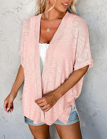 🧥 LIMITED-TIME 50% OFF! ✨ 2026 Stylish Flowy Short Sleeve Cardigan – Lightweight, Breezy, Versatile Layering Piece 🌸