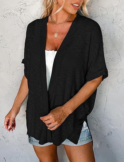 🧥 LIMITED-TIME 50% OFF! ✨ 2026 Stylish Flowy Short Sleeve Cardigan – Lightweight, Breezy, Versatile Layering Piece 🌸