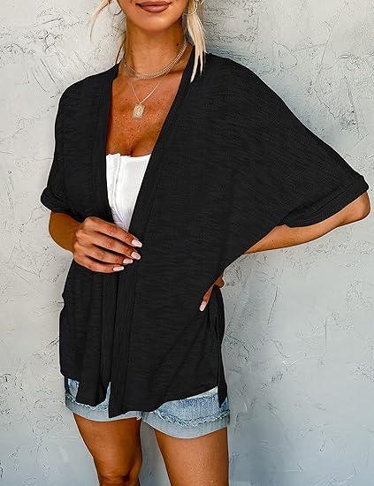 🧥 LIMITED-TIME 50% OFF! ✨ 2026 Stylish Flowy Short Sleeve Cardigan – Lightweight, Breezy, Versatile Layering Piece 🌸