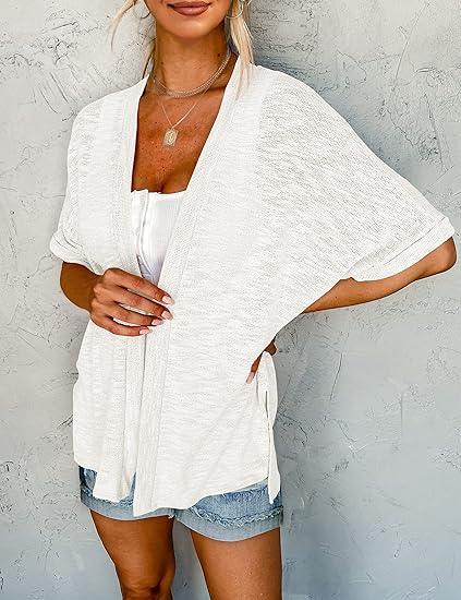 🧥 LIMITED-TIME 50% OFF! ✨ 2026 Stylish Flowy Short Sleeve Cardigan – Lightweight, Breezy, Versatile Layering Piece 🌸