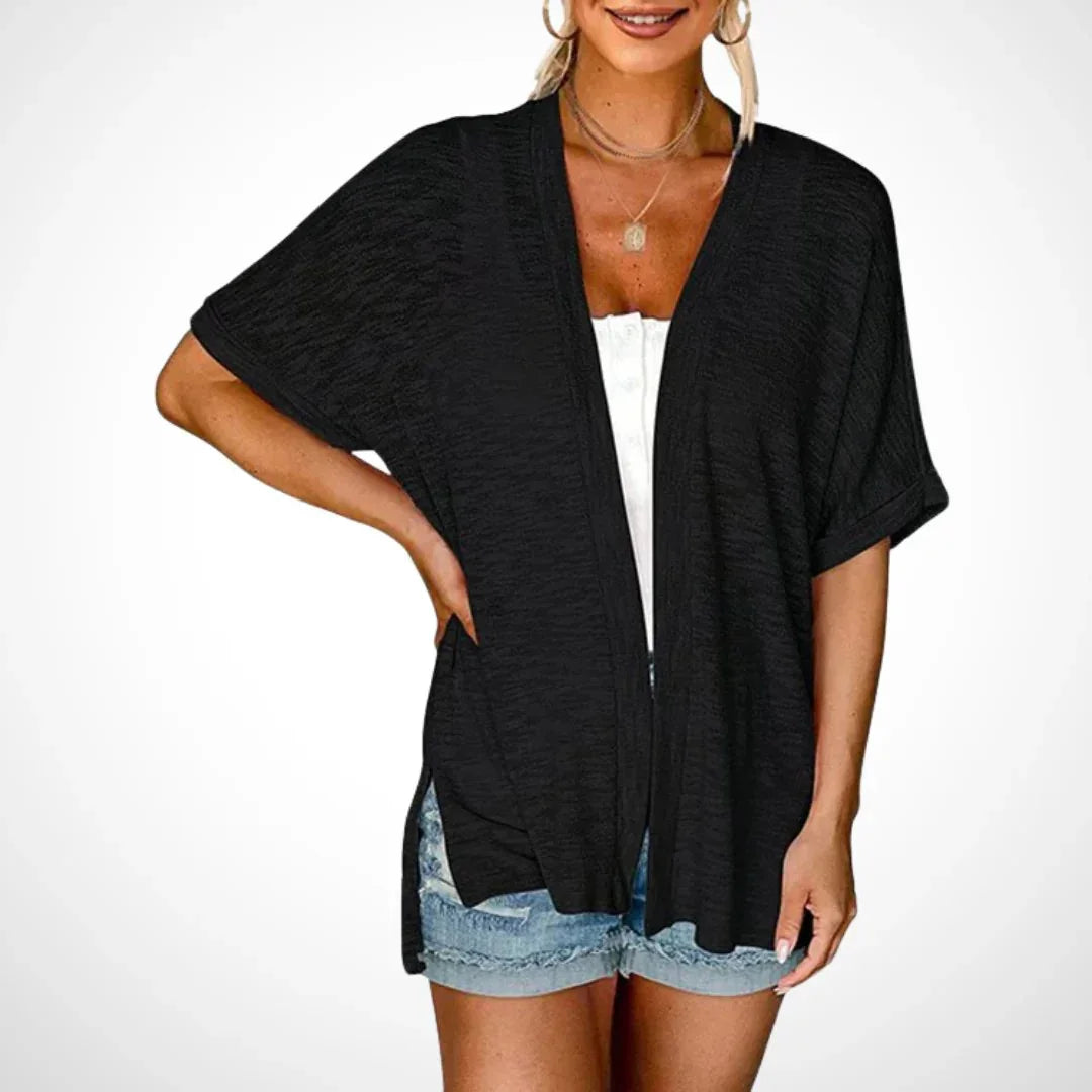 🧥 LIMITED-TIME 50% OFF! ✨ 2026 Stylish Flowy Short Sleeve Cardigan – Lightweight, Breezy, Versatile Layering Piece 🌸