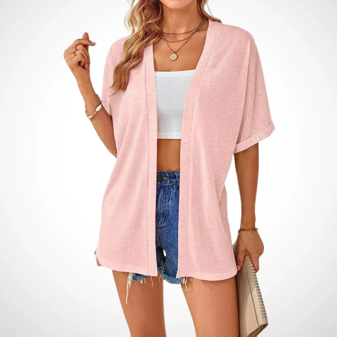 🧥 LIMITED-TIME 50% OFF! ✨ 2026 Stylish Flowy Short Sleeve Cardigan – Lightweight, Breezy, Versatile Layering Piece 🌸
