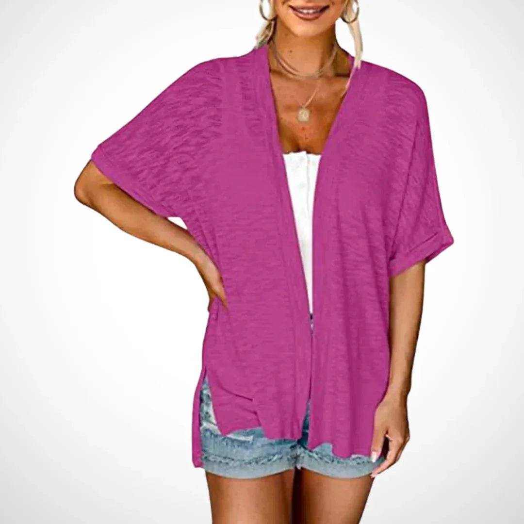🧥 LIMITED-TIME 50% OFF! ✨ 2026 Stylish Flowy Short Sleeve Cardigan – Lightweight, Breezy, Versatile Layering Piece 🌸