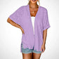 🧥 LIMITED-TIME 50% OFF! ✨ 2026 Stylish Flowy Short Sleeve Cardigan – Lightweight, Breezy, Versatile Layering Piece 🌸