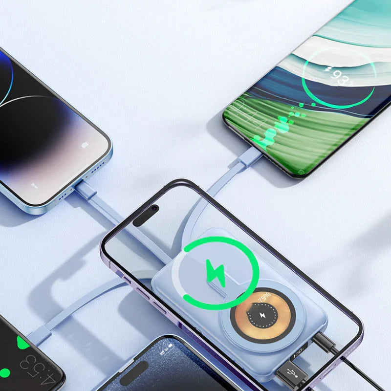 ⏳Time-limited Special🔋Magnetic Wireless Power Bank 10000mAh Fast Chargrs with phone stand