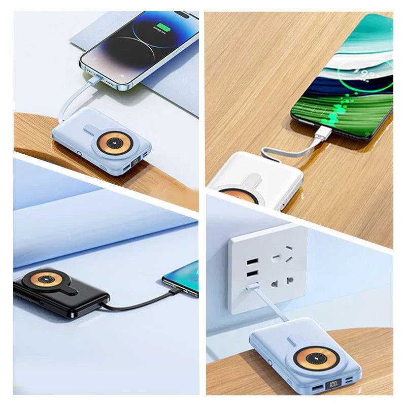 ⏳Time-limited Special🔋Magnetic Wireless Power Bank 10000mAh Fast Chargrs with phone stand