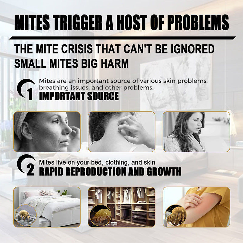 ⏳LAST DAY SALE ONLY $17.9!!🌿🛡️ The US’s #1 Natural Mite Control Sachet– Vetted by Allergy US • 100% Chemical-Free • Safe for Babies, Pets & Asthma Sufferers 🛏️✨