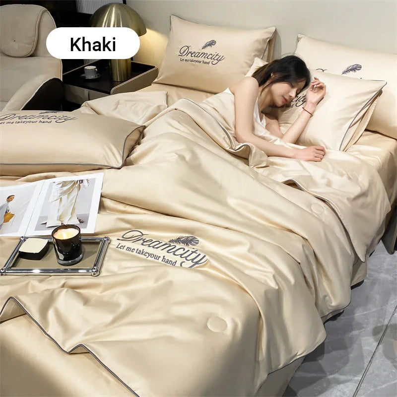 ✨Newly upgraded 2026👑Washable and cool four-piece bedding set🌸