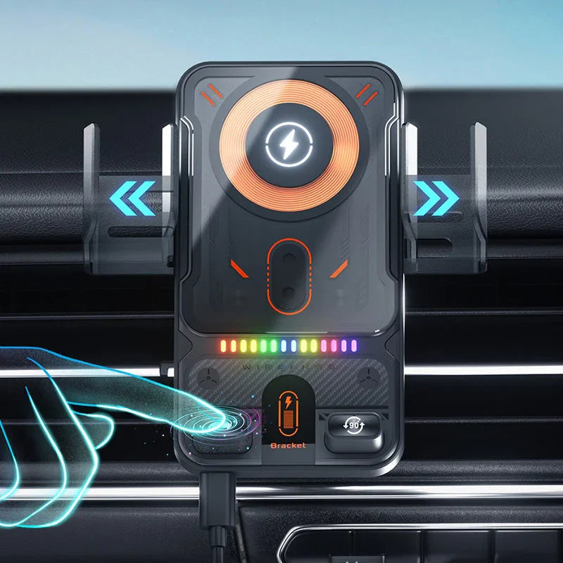 🚗 50% OFF NOW! 📱 2-in-1 Car Phone Holder & Wireless Charger – 360° Rotation, Strong Grip & Fast Charging 🔋