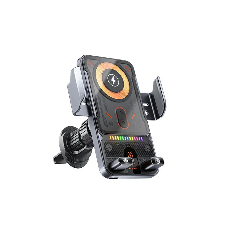 🚗 50% OFF NOW! 📱 2-in-1 Car Phone Holder & Wireless Charger – 360° Rotation, Strong Grip & Fast Charging 🔋