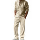 👔 Men’s Shirt & Pants Set – Casual, Breathable Linen, Relaxed Fit ✨