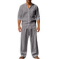 👔 Men’s Shirt & Pants Set – Casual, Breathable Linen, Relaxed Fit ✨