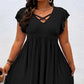 ⏰🔥LIMITED TIME 50% OFF! 👗 Women’s V-Neck Ruffle Trim Dress – Flattering Fit, Soft Fabric & Perfect for Any Event ✨🌸