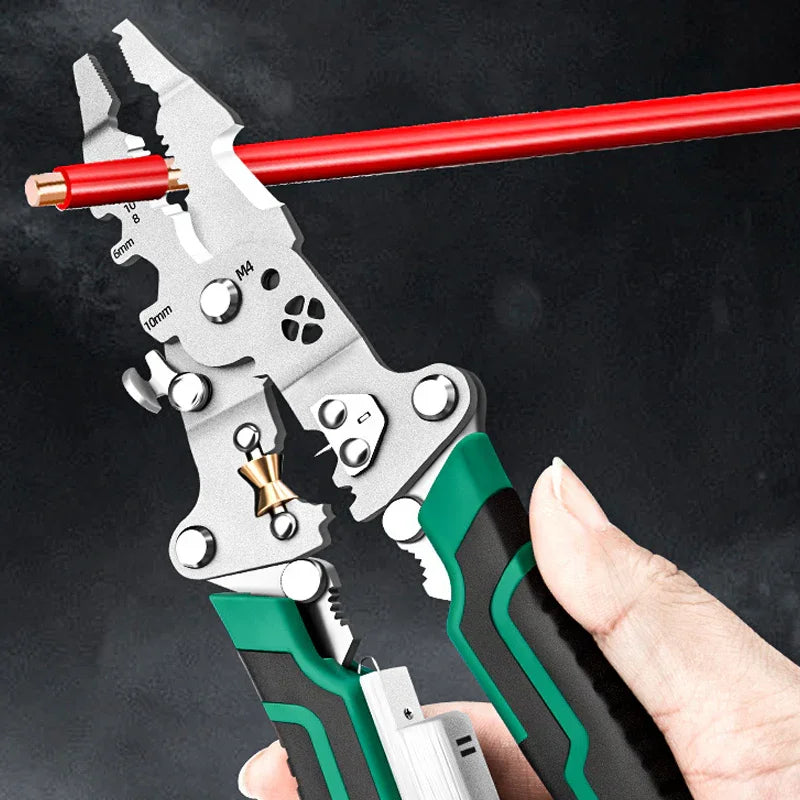 🔥Last day of the limited-time 50% off sale🔥👷‍♂️Multifunctional Foldable Wire Stripping Scissors with Electrical Test👷‍♂️