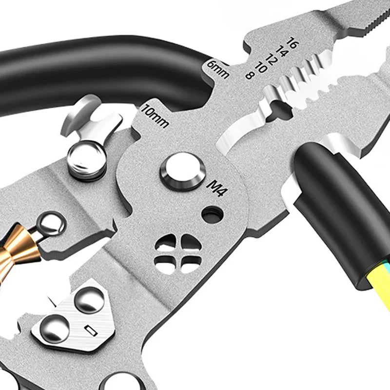 🔥Last day of the limited-time 50% off sale🔥👷‍♂️Multifunctional Foldable Wire Stripping Scissors with Electrical Test👷‍♂️