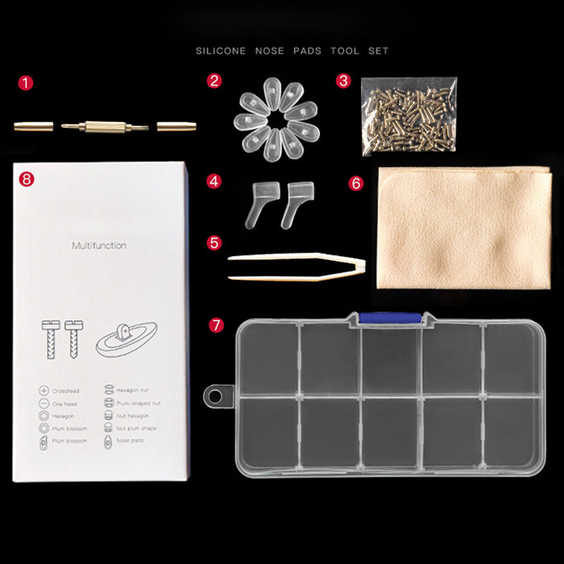 👓🛠️ 50% OFF! Eyeglass Nose Pad Repair Kit – Replace worn pads & rusty screws at home. No optician fees – keep your glasses comfy & secure! 🔧✨