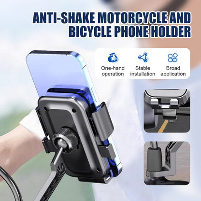 ⏰🔥LIMITED TIME 50% OFF!🔥50K+ SOLD! Anti-Shake Motorcycle and Bicycle Phone Holder