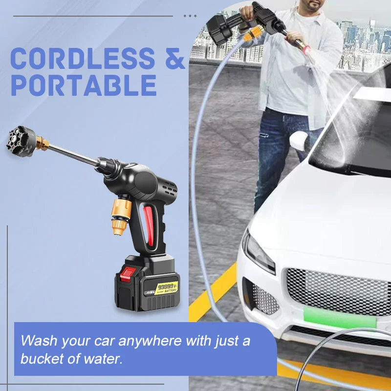 🚗 50% OFF NOW! 💦 Portable High-Pressure Car Washer – 1500W Motor, Multi-Purpose Use & Compact Storage Design for Outdoor Cleaning 🔧