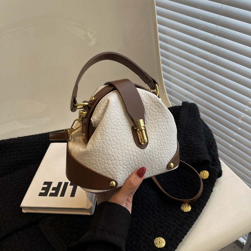 👜 LIMITED-TIME 50% OFF! ✨ Color-Blocked Bag – Stylish, Metal Hardware, Multi-Way 🧳