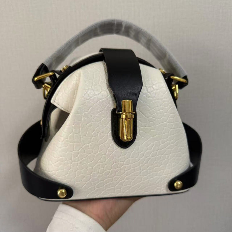 👜 LIMITED-TIME 50% OFF! ✨ Color-Blocked Bag – Stylish, Metal Hardware, Multi-Way 🧳
