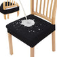 Waterproof black chair cover on wooden chair repels liquid spill, clarioy homeware product