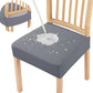 Waterproof chair cover in grey protects wooden chair from spills, homeware by clarioy
