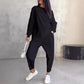 🥳2026 HOT SALE💞50K+ SOLD!✨Women Long-Sleeve Irregular Hem Sweatshirts & Pants Set