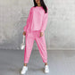 🥳2026 HOT SALE💞50K+ SOLD!✨Women Long-Sleeve Irregular Hem Sweatshirts & Pants Set