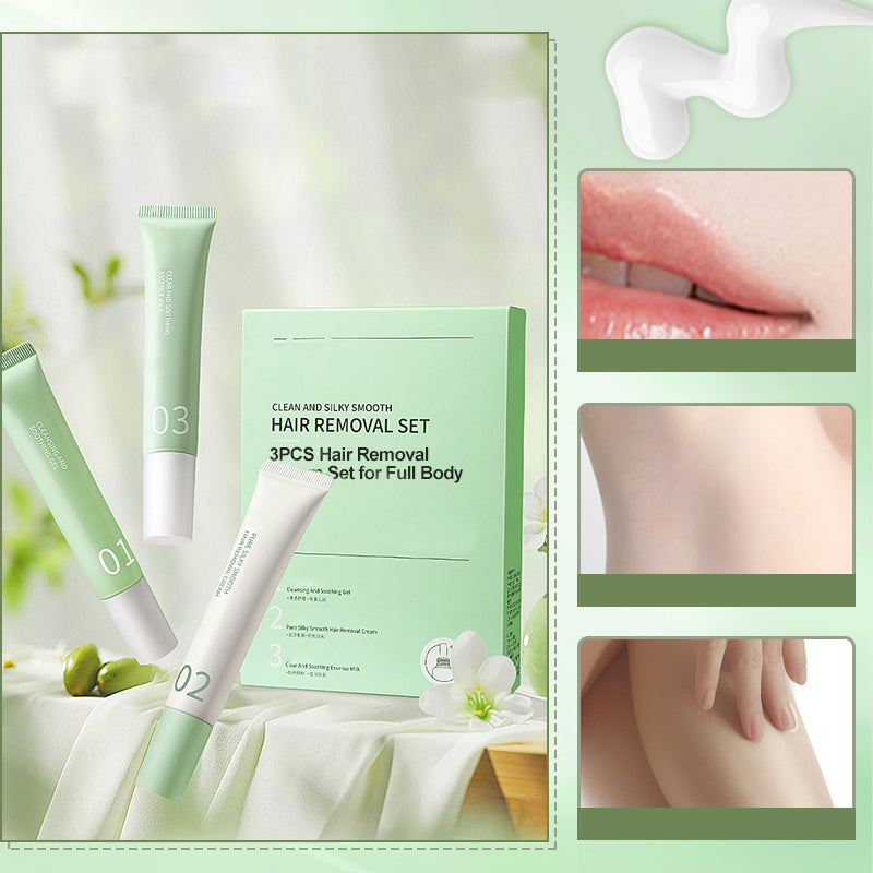 🥳2026 HOT SALE🥳💞50K+ SOLD!💥👵🌸 50% OFF!3-in-1 Cleansing, Exfoliating, and Hair Removal Set