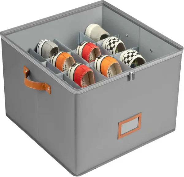 👟 Fabric Shoe Organizer Storage Box – Foldable Design, Large Capacity, Dustproof & Breathable, Space-Saving for Closet & Bedroom 🧺