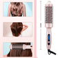 Pink electric hair straightening brush for smooth, styled hair, available at clarioy
