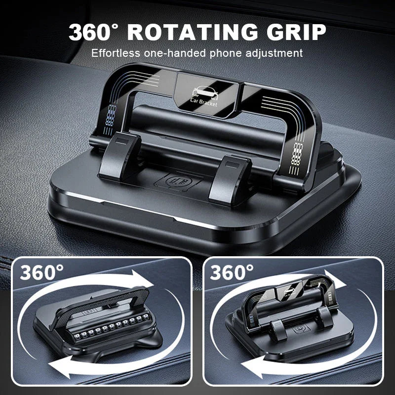 📱Today only!!9.99$✨ 360° Rotating Foldable Phone Holder - Universal Compatibility with Anti-Slip Base for Desk, Car & Travel Use 🚗💻