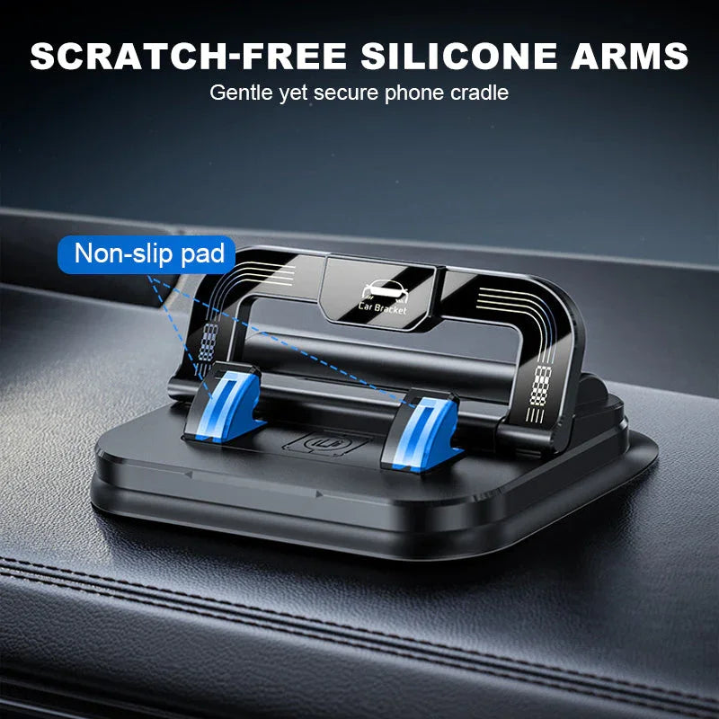 📱Today only!!9.99$✨ 360° Rotating Foldable Phone Holder - Universal Compatibility with Anti-Slip Base for Desk, Car & Travel Use 🚗💻