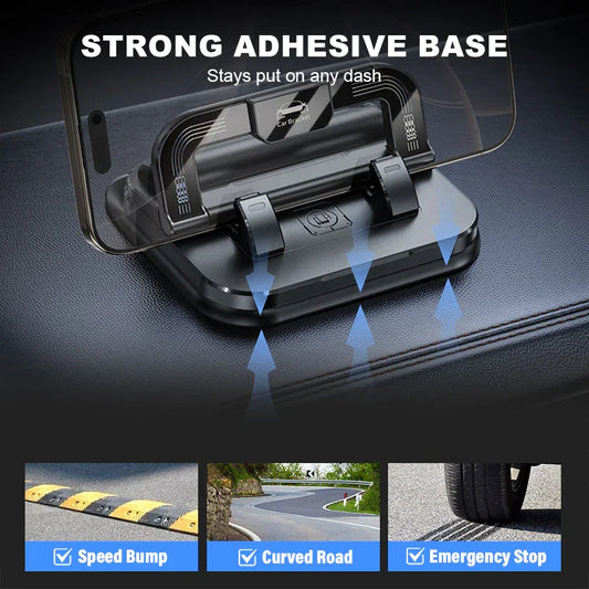 📱Today only!!9.99$✨ 360° Rotating Foldable Phone Holder - Universal Compatibility with Anti-Slip Base for Desk, Car & Travel Use 🚗💻