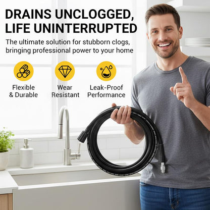 ⏳🔥LIMITED-TIME 50% OFF! ⏰💧 Triple-layer Burst-proof Hose – PVC & stainless steel. Universal connector, easy install. Perfect for heavy-duty cleaning! 🚿🔧