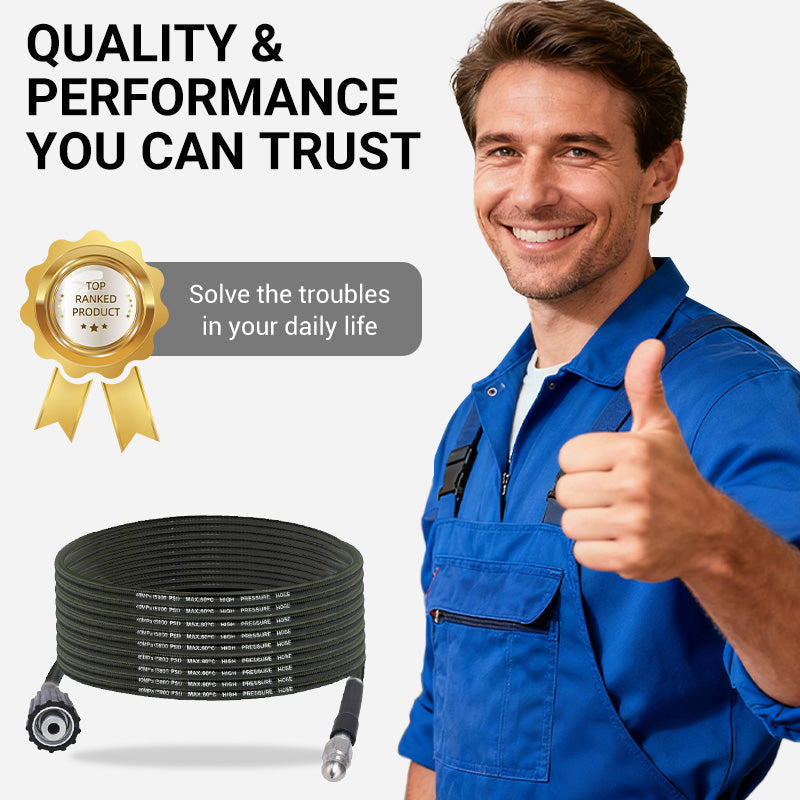 ⏳🔥LIMITED-TIME 50% OFF! ⏰💧 Triple-layer Burst-proof Hose – PVC & stainless steel. Universal connector, easy install. Perfect for heavy-duty cleaning! 🚿🔧