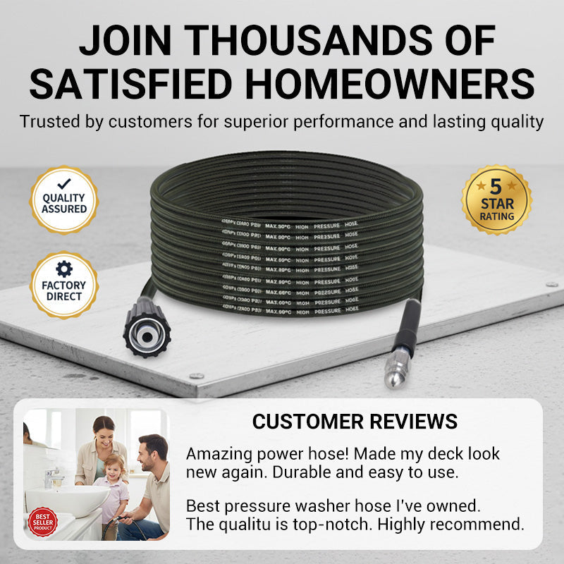 ⏳🔥LIMITED-TIME 50% OFF! ⏰💧 Triple-layer Burst-proof Hose – PVC & stainless steel. Universal connector, easy install. Perfect for heavy-duty cleaning! 🚿🔧