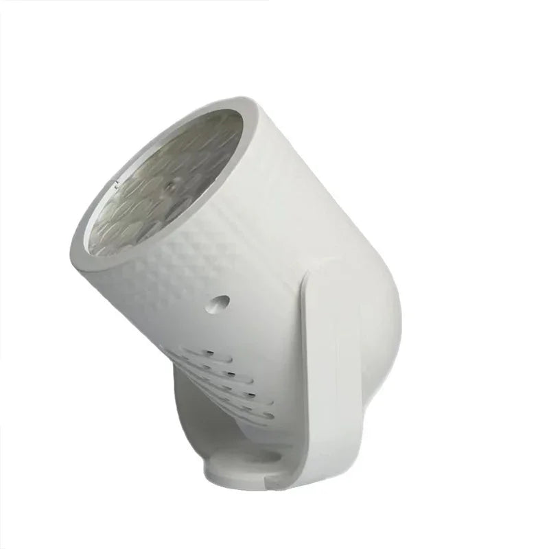 White adjustable LED spotlight home lighting accessory from clarioy on white background