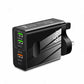 clarioy 65W multi-port USB wall charger with USB-A, USB-C, QC3.0, PD25W ports, black