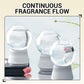 clarioy home fragrance diffusers with glass globes on white bases, floral decor accent