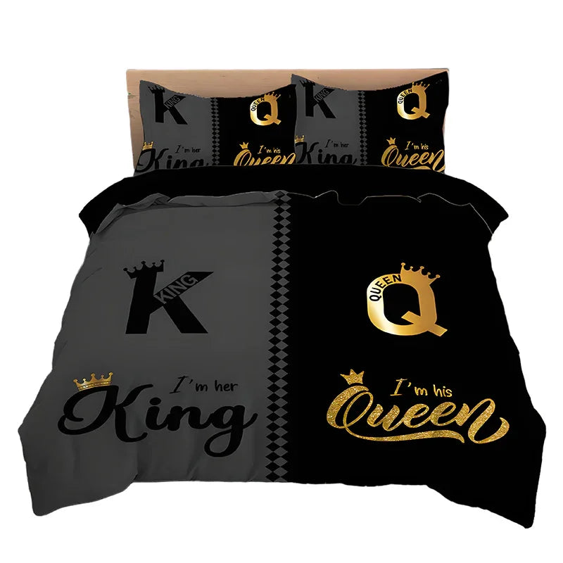 👑 50% OFF NOW! 🛏️ King & Queen Duvor Cover Set – 3-Piece Luxury, Soft Brushed Fabric & Easy Care 🏰✨