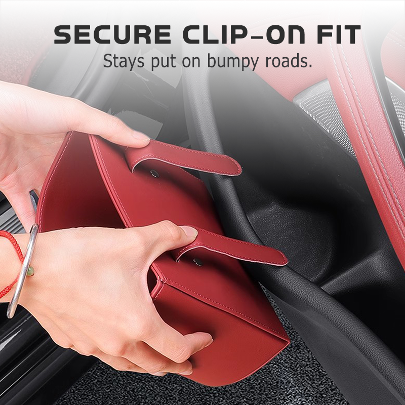 🥳2026 HOT SALE🥳💞50K+ SOLD!🚗🧺 45% OFF! Leather Car Door Cup Holder – Wide‑mouth opening, easy reach for drinks & phone. Clip‑on secure fit. PU leather, tough & stylish. 🛡️✨