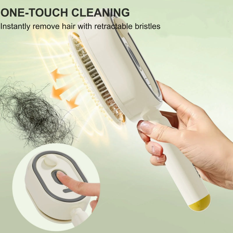📢📢56 %  OFF💆 ✨ 3-in-1 Electric Spray & Massage Hair Brush