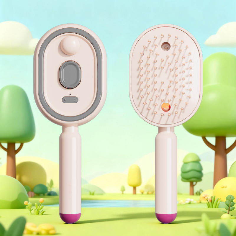 📢📢56 %  OFF💆 ✨ 3-in-1 Electric Spray & Massage Hair Brush